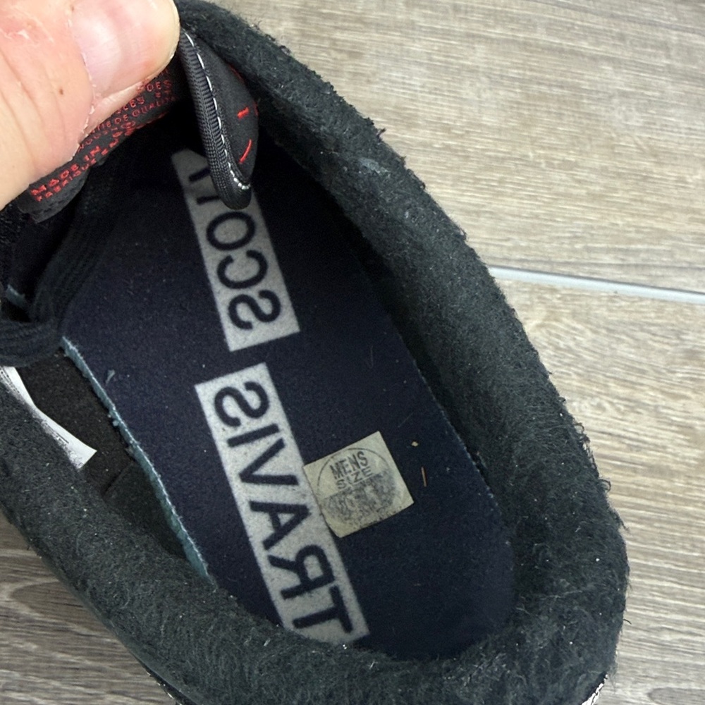 Nike Air Jordan 1 Retro Low OG SP x Travis Scott Men’s 9.5 Black Phantom Sneaker - Picture 15 of 16